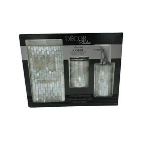 Decor Studio Annabel 3-Pc. Bath Accessory Set with Gift Box Bedding